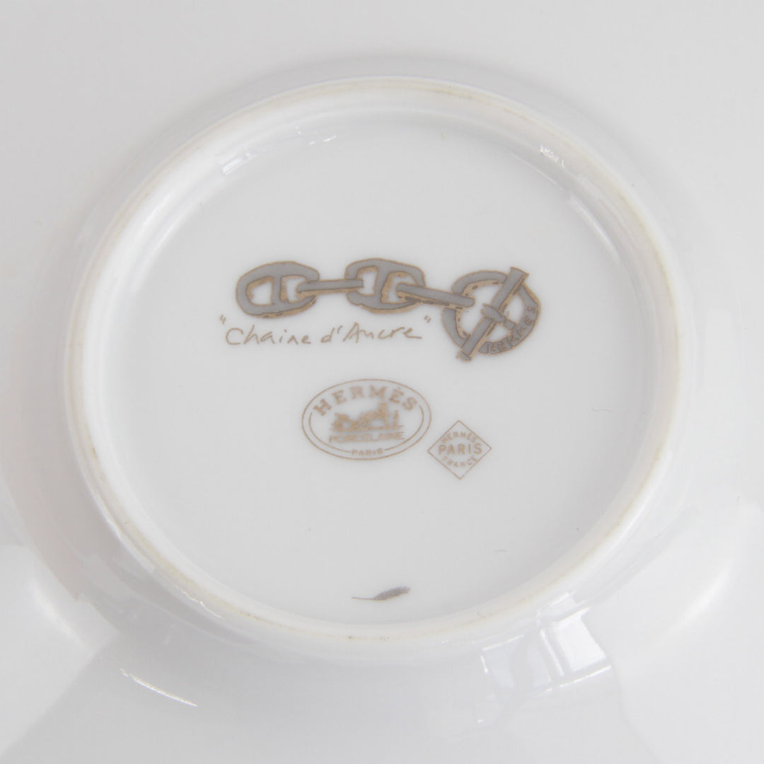 良品『USED』 
HERMES エルメス 
 シェーヌダンクル 食器 
 ホワイト