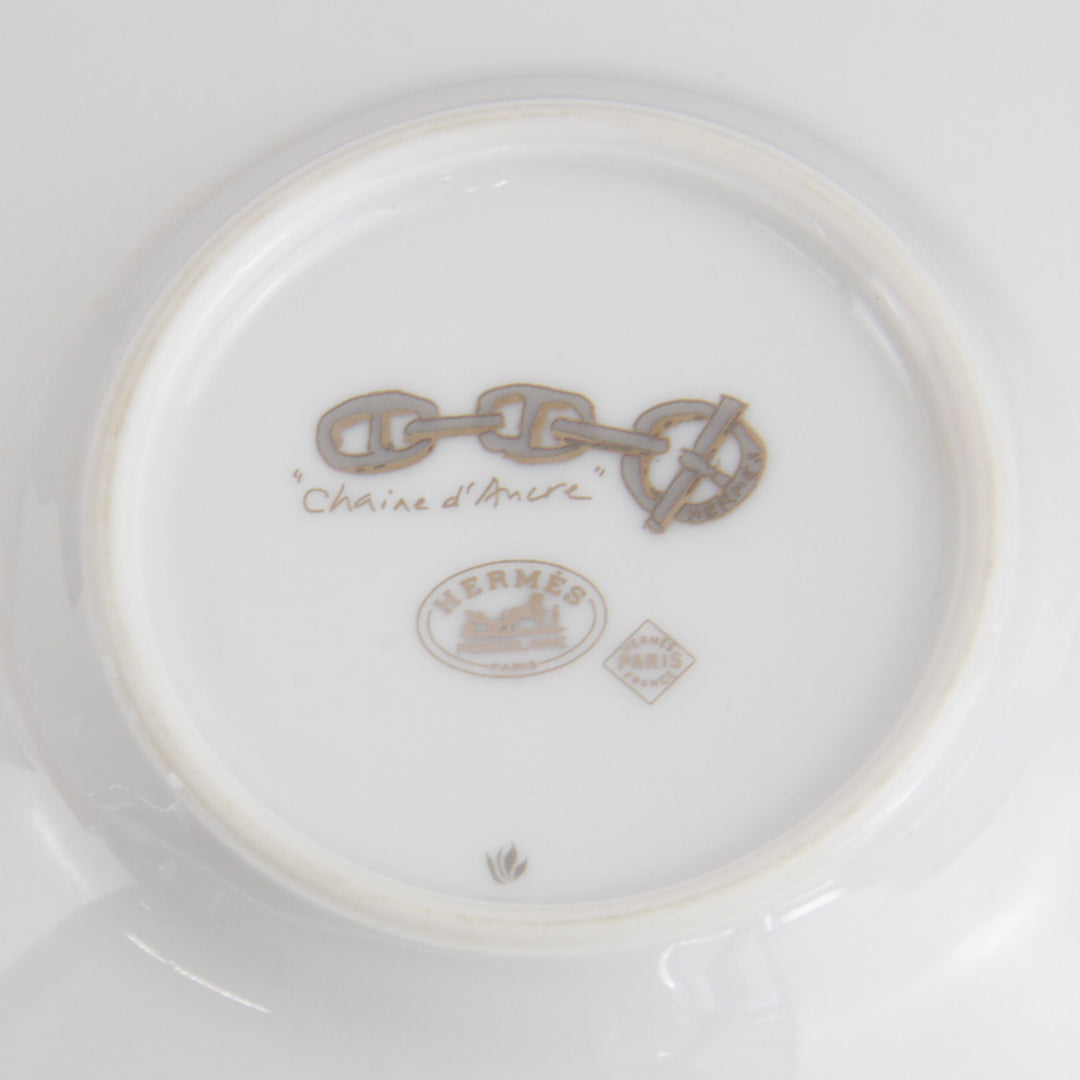 良品『USED』 
HERMES エルメス 
 シェーヌダンクル 食器 
 ホワイト