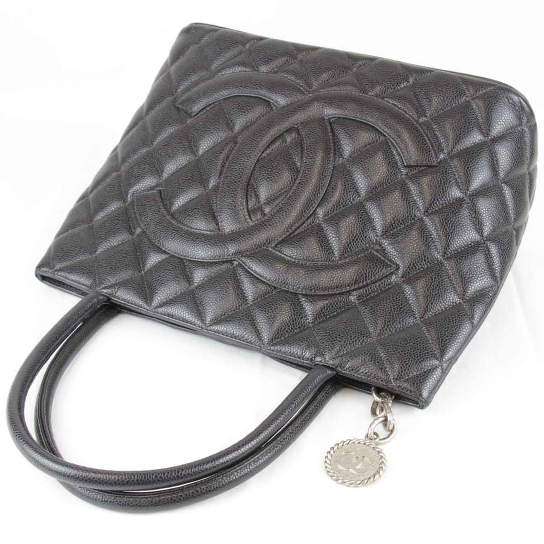 『USED』 
CHANEL シャネル 
 トートバッグ 
キャビアスキン ブラック