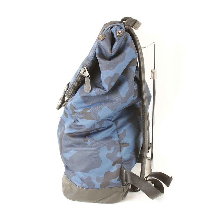 【価格改定】良品『USED』 
COACH コーチ 
 迷彩リュック F41532 リュック・デイパック 
ナイロン ブルー迷彩柄