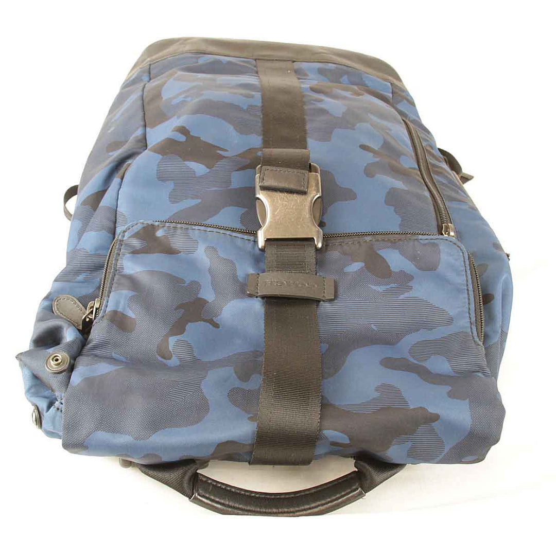 【価格改定】良品『USED』 
COACH コーチ 
 迷彩リュック F41532 リュック・デイパック 
ナイロン ブルー迷彩柄