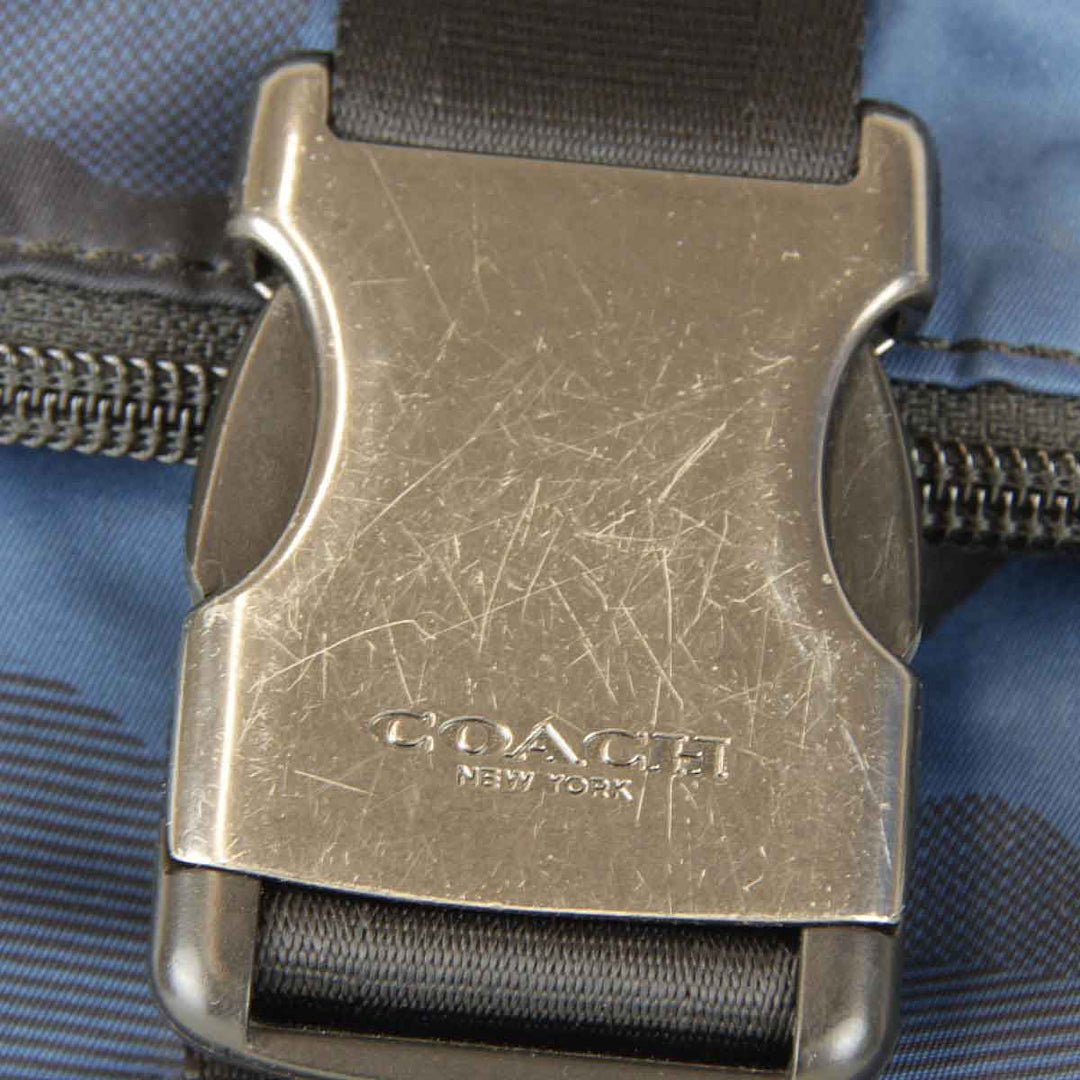 【価格改定】良品『USED』 
COACH コーチ 
 迷彩リュック F41532 リュック・デイパック 
ナイロン ブルー迷彩柄