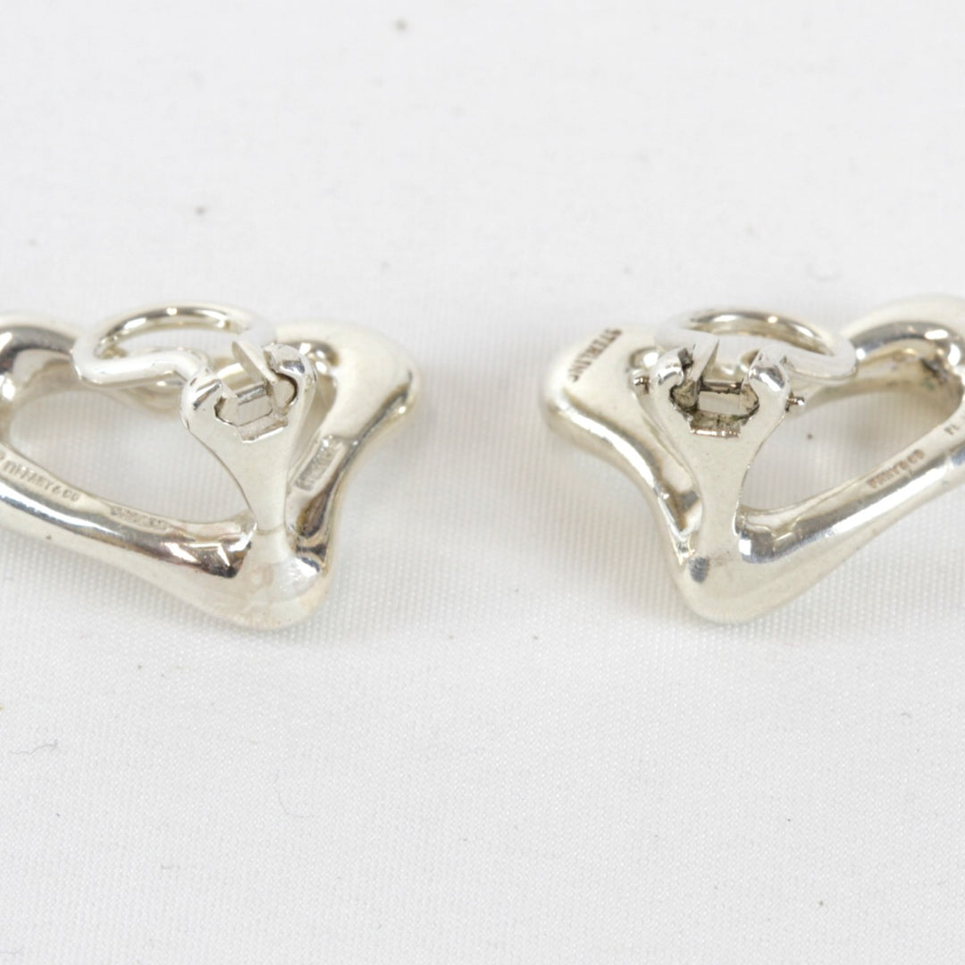 『USED』 シルバー925 
TIFFANY&Co. オープンハート 10.7g アクセサリー イヤリング