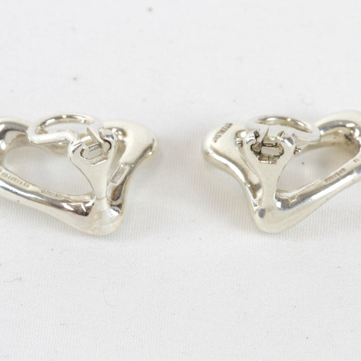 『USED』 シルバー925 
TIFFANY&Co. オープンハート 10.7g アクセサリー イヤリング