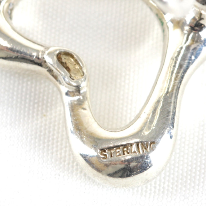 『USED』 シルバー925 
TIFFANY&Co. オープンハート 10.7g アクセサリー イヤリング