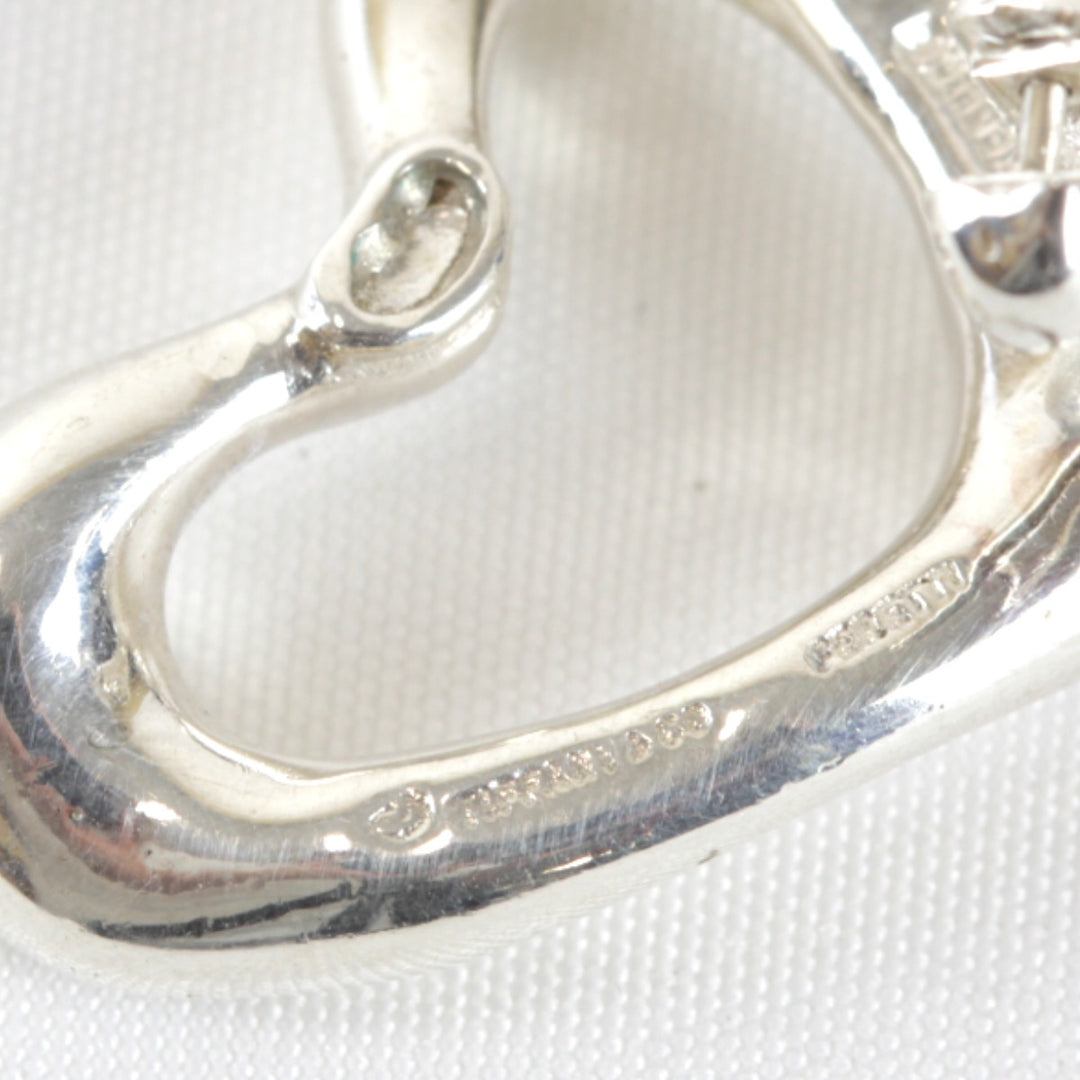 『USED』 シルバー925 
TIFFANY&Co. オープンハート 10.7g アクセサリー イヤリング
