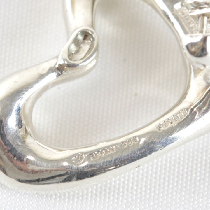 『USED』 シルバー925 
TIFFANY&Co. オープンハート 10.7g アクセサリー イヤリング