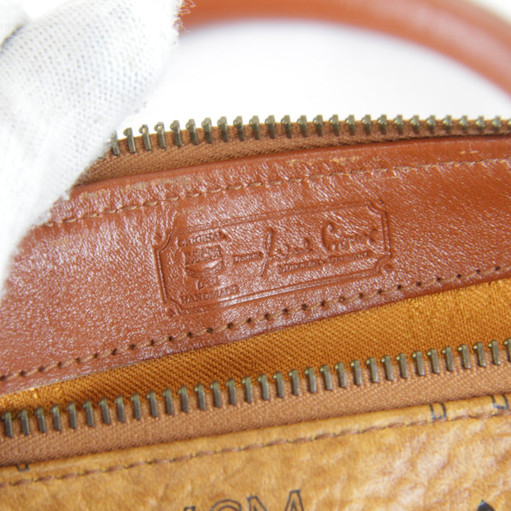『USED』 
MCM エム・シー・エム 
 ボストンバッグ 
レザー ブラウン