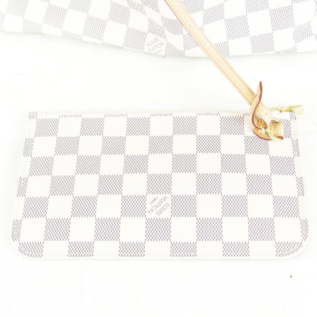 超美品『USED』 
LOUIS VUITTON ルイ・ヴィトン 
 ネヴァーフルPM N41362/AR2185 トートバッグ 
ダミエアズールキャンバス ホワイト