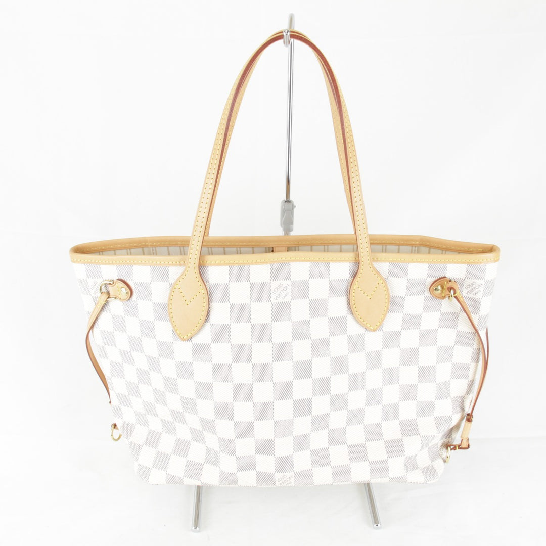 超美品『USED』 
LOUIS VUITTON ルイ・ヴィトン 
 ネヴァーフルPM N41362/AR2185 トートバッグ 
ダミエアズールキャンバス ホワイト