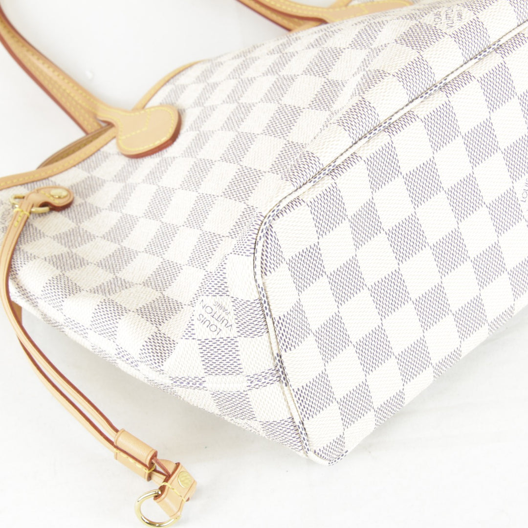超美品『USED』 
LOUIS VUITTON ルイ・ヴィトン 
 ネヴァーフルPM N41362/AR2185 トートバッグ 
ダミエアズールキャンバス ホワイト