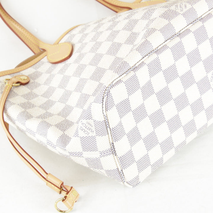 超美品『USED』 
LOUIS VUITTON ルイ・ヴィトン 
 ネヴァーフルPM N41362/AR2185 トートバッグ 
ダミエアズールキャンバス ホワイト
