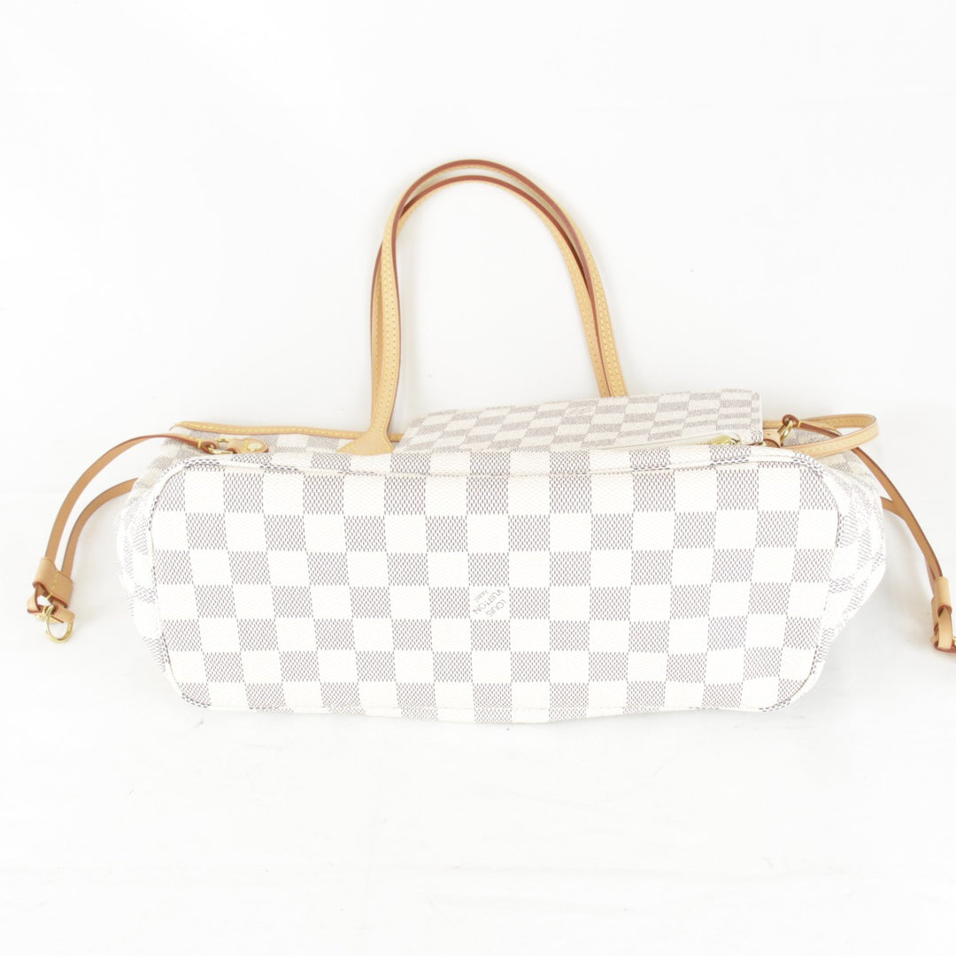 超美品『USED』 
LOUIS VUITTON ルイ・ヴィトン 
 ネヴァーフルPM N41362/AR2185 トートバッグ 
ダミエアズールキャンバス ホワイト