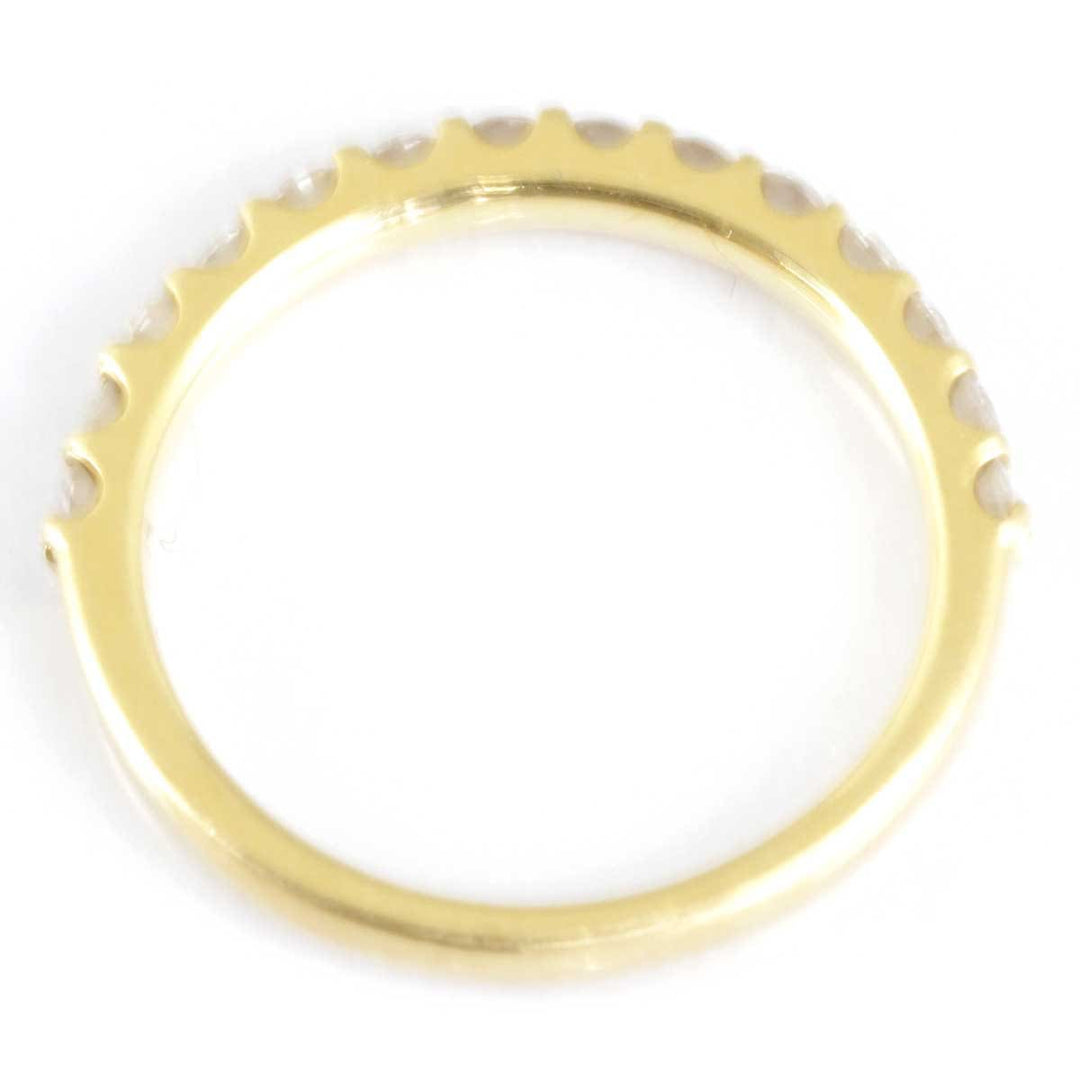 美品『USED』 K18 
 ハーフエタニティリング リング・指輪
 ダイヤモンド 0.340 2.0g