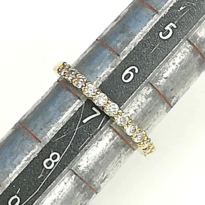 美品『USED』 K18 
 ハーフエタニティリング リング・指輪
 ダイヤモンド 0.340 2.0g