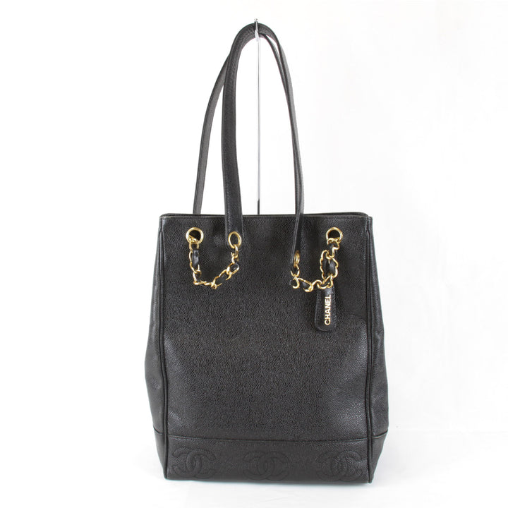 良品『USED』 
CHANEL シャネル 
 トリプルココ ショルダーバッグ 
レザー ブラック