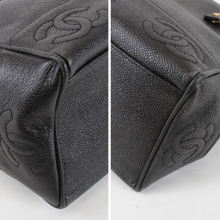 良品『USED』 
CHANEL シャネル 
 トリプルココ ショルダーバッグ 
レザー ブラック