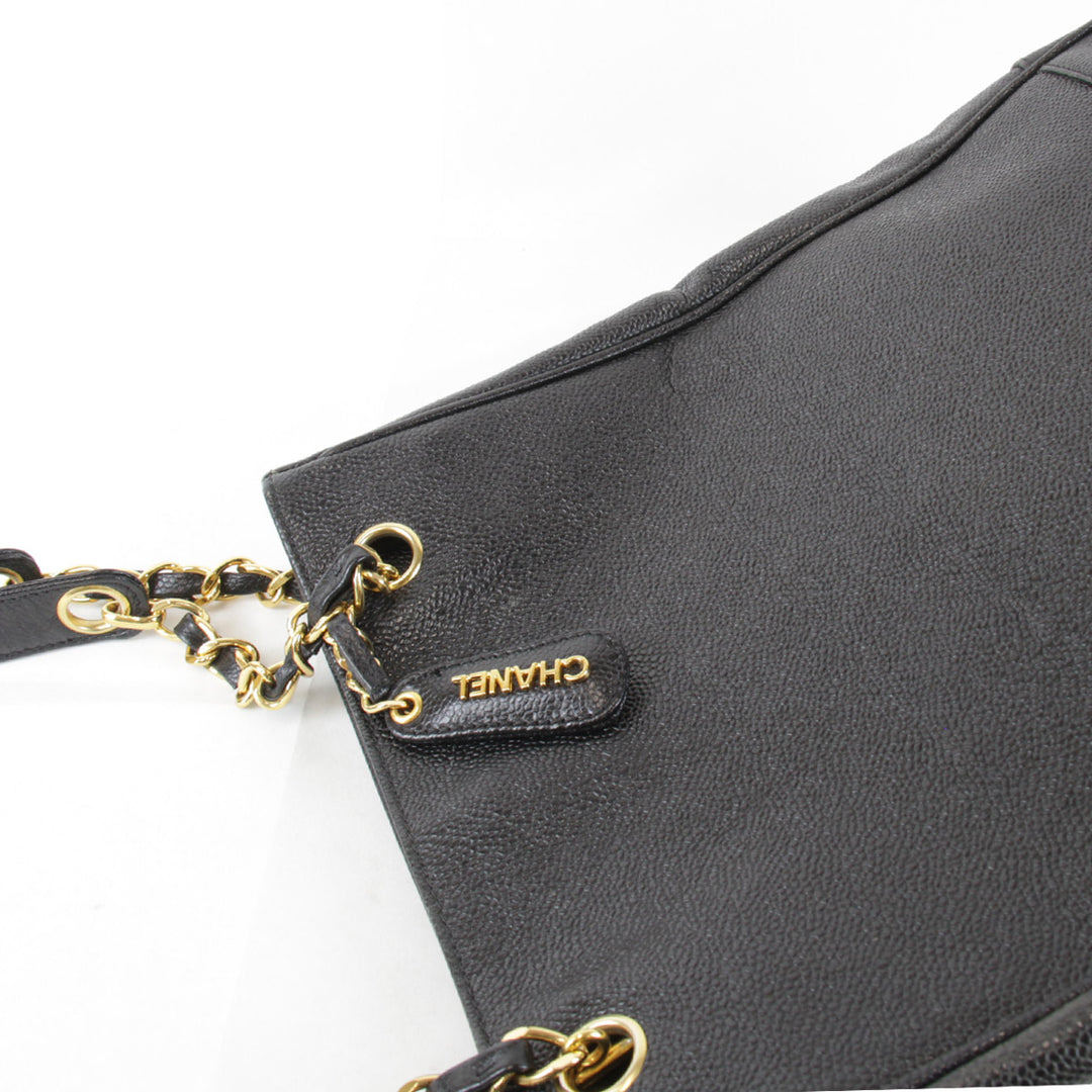 良品『USED』 
CHANEL シャネル 
 トリプルココ ショルダーバッグ 
レザー ブラック