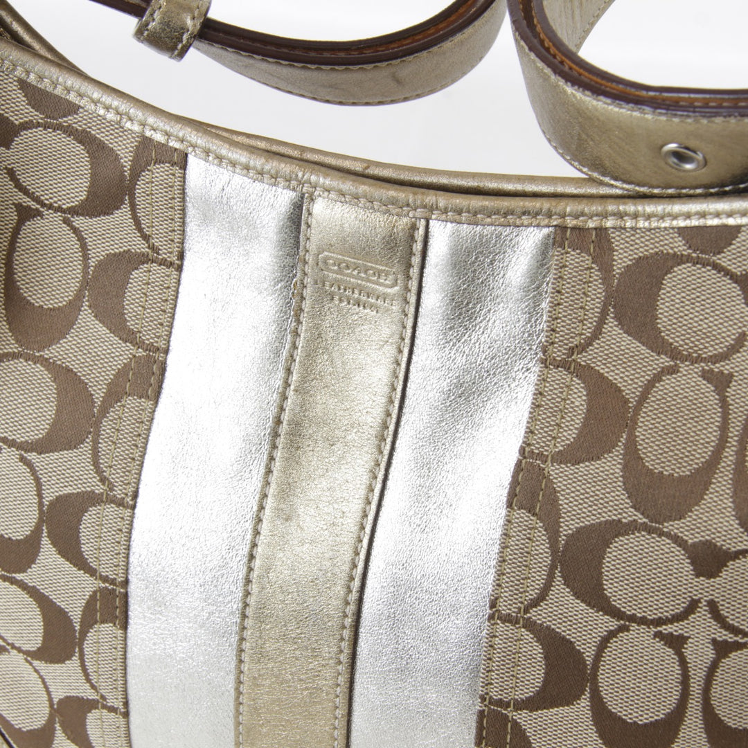 『USED』 
COACH コーチ 
 J04Q-1492 ショルダーバッグ 
キャンバス/レザー ブラウン