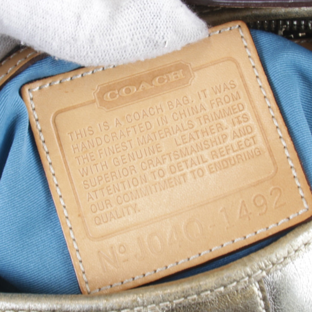 『USED』 
COACH コーチ 
 J04Q-1492 ショルダーバッグ 
キャンバス/レザー ブラウン