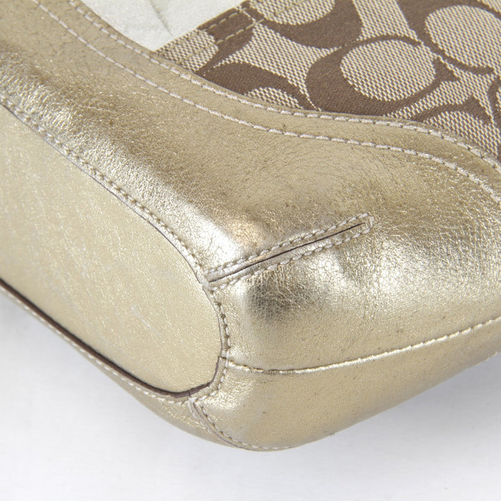 『USED』 
COACH コーチ 
 J04Q-1492 ショルダーバッグ 
キャンバス/レザー ブラウン