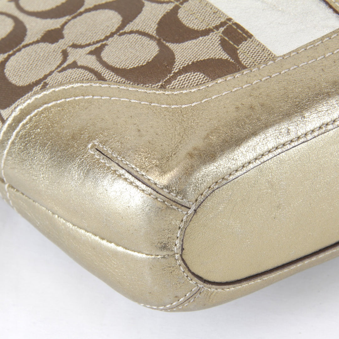 『USED』 
COACH コーチ 
 J04Q-1492 ショルダーバッグ 
キャンバス/レザー ブラウン