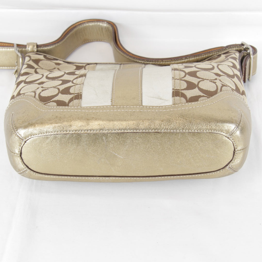 『USED』 
COACH コーチ 
 J04Q-1492 ショルダーバッグ 
キャンバス/レザー ブラウン