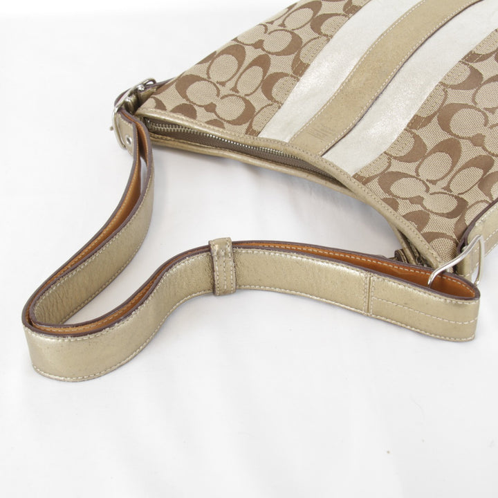 『USED』 
COACH コーチ 
 J04Q-1492 ショルダーバッグ 
キャンバス/レザー ブラウン