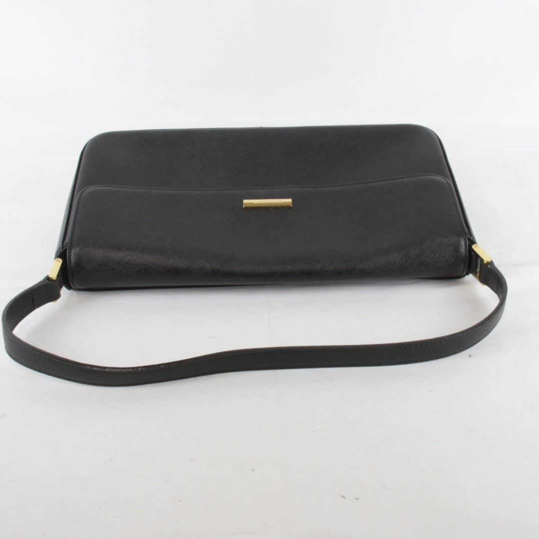 『USED』 
BURBERRY バーバリー 
 ワンショルダー ショルダーバッグ 
レザー ブラック