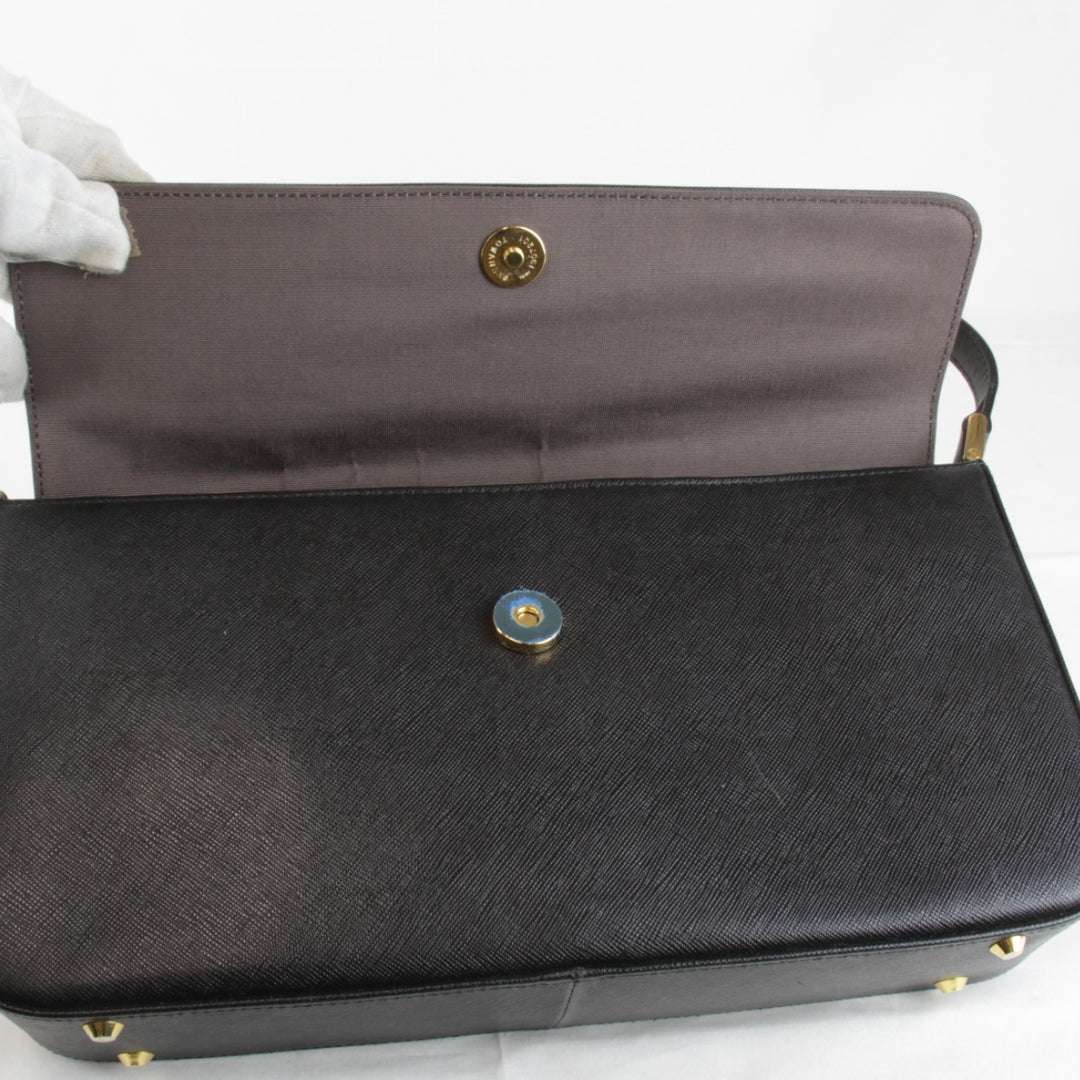 『USED』 
BURBERRY バーバリー 
 ワンショルダー ショルダーバッグ 
レザー ブラック