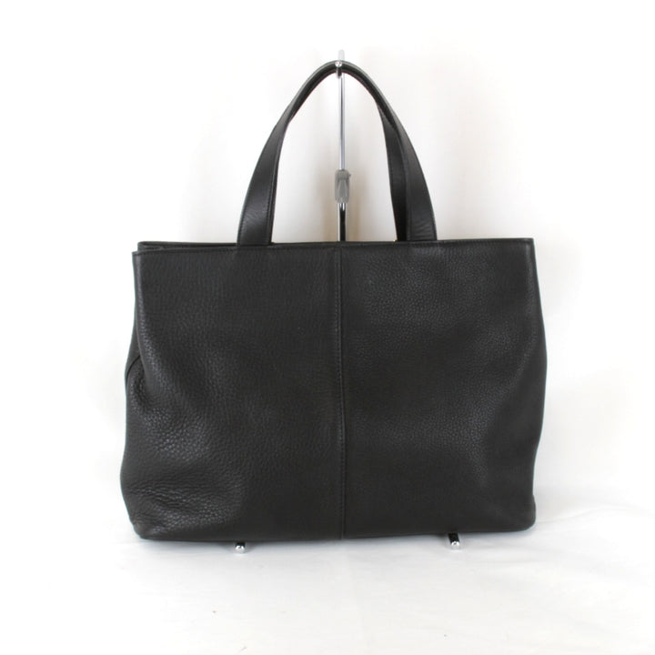 『USED』 
BURBERRY バーバリー 
 ノバチェック ハンドバッグ 
レザー ブラック