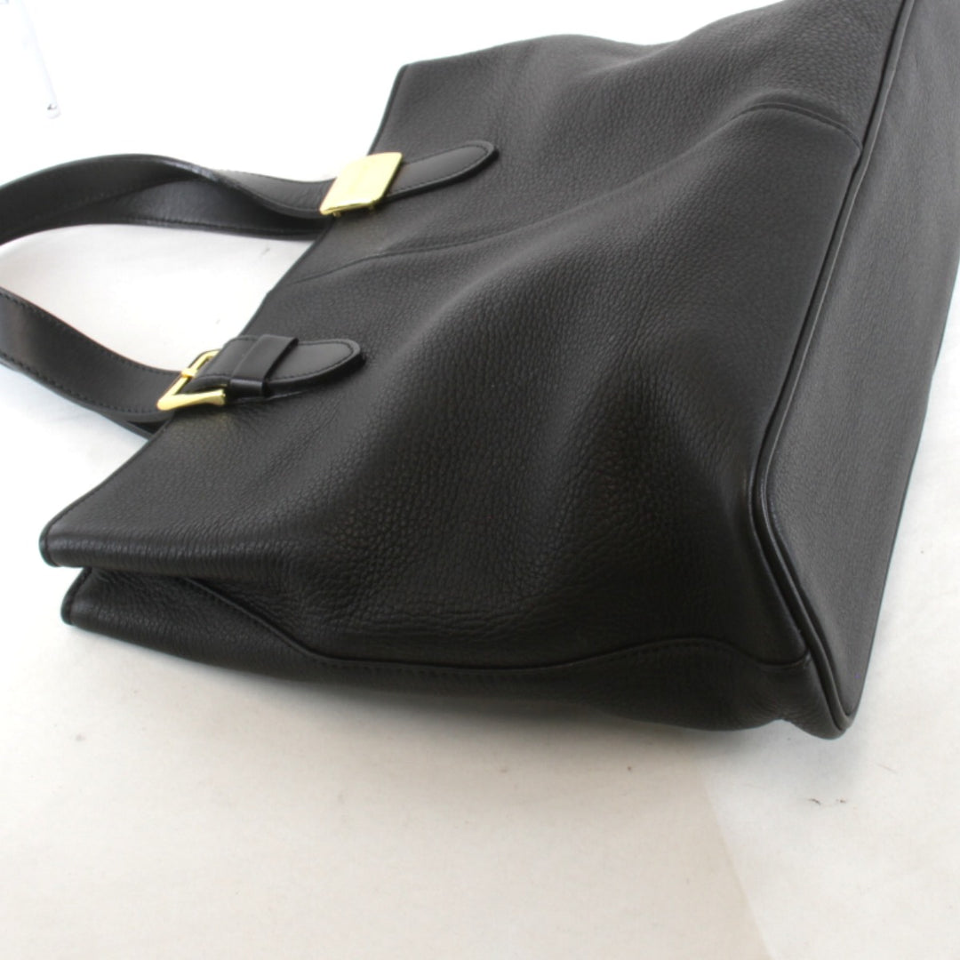 『USED』 
BURBERRY バーバリー 
 ノバチェック ハンドバッグ 
レザー ブラック