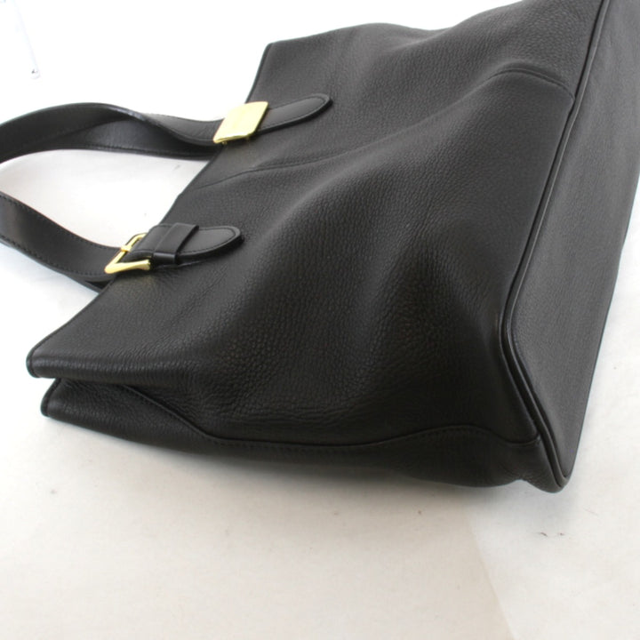 『USED』 
BURBERRY バーバリー 
 ノバチェック ハンドバッグ 
レザー ブラック
