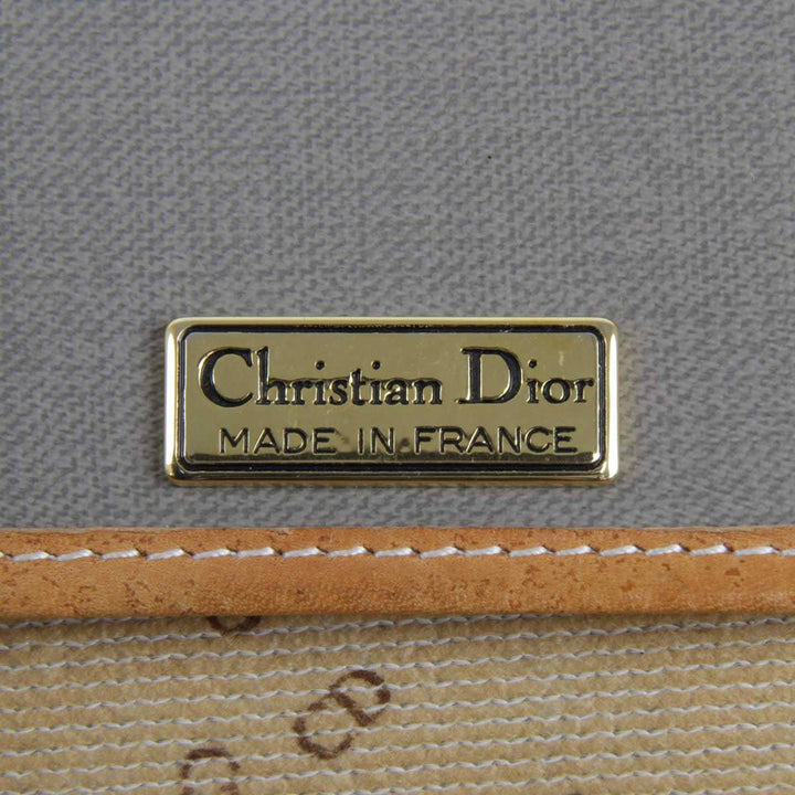 『USED』 
Christian Dior クリスチャンディオール 
 ショルダーバッグ 
PVCコーティングキャンバス グレー
