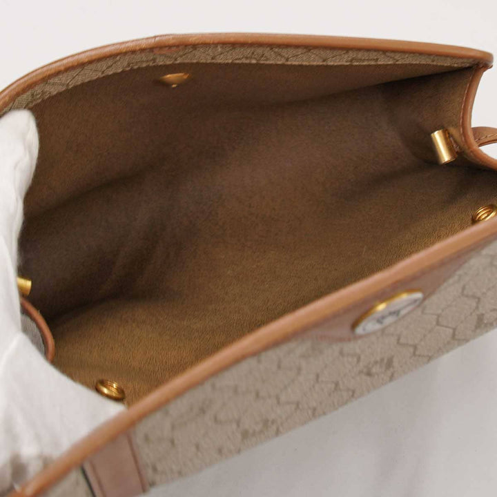 良品『USED』 
Christian Dior クリスチャンディオール 
 ハニカム柄 ショルダーバッグ 
PVCコーティングキャンバス ベージュ ヴィンテージ