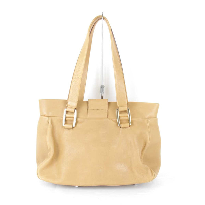 『USED』 
CELINE セリーヌ 
 ハンドバッグ 
レザー ベージュ