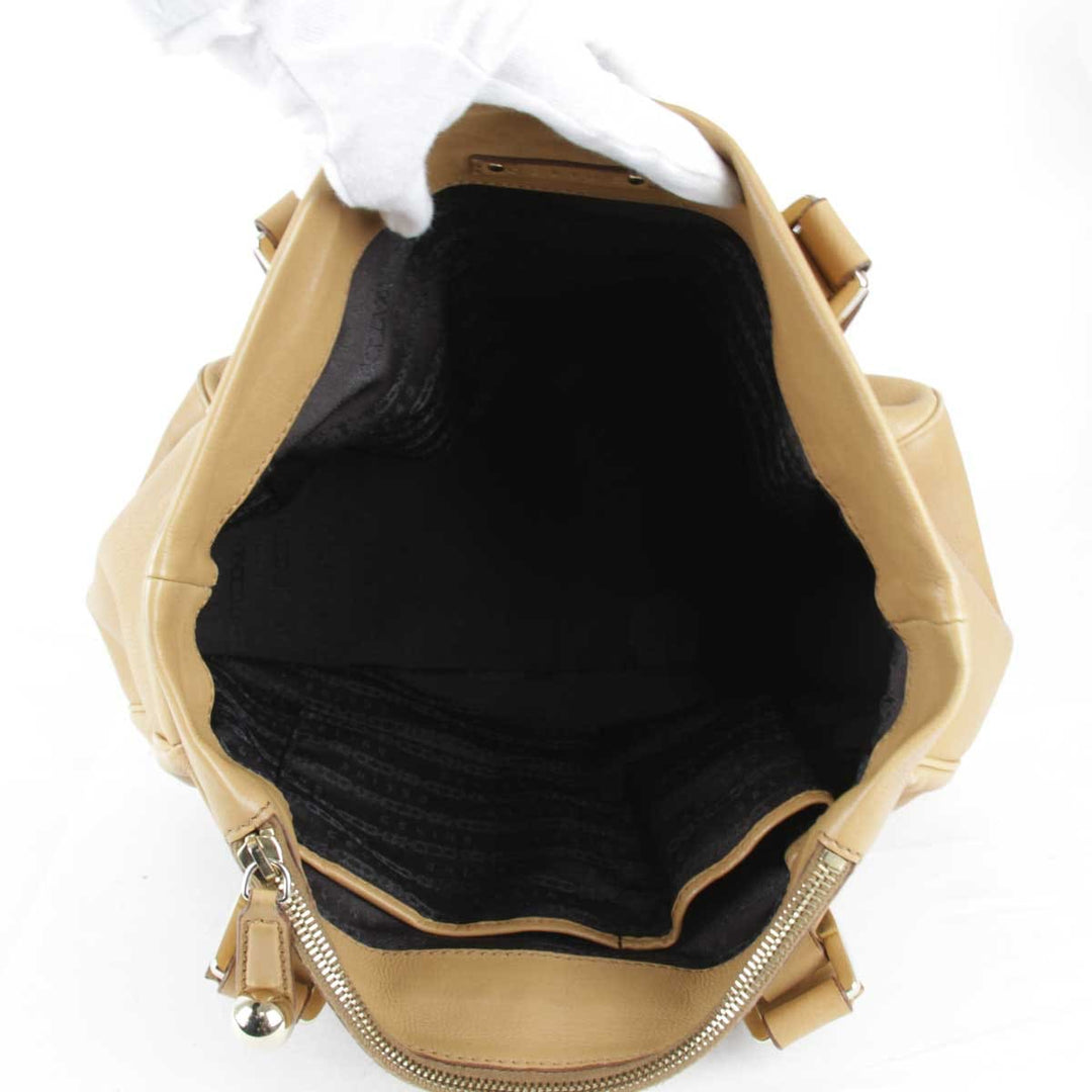 『USED』 
CELINE セリーヌ 
 ハンドバッグ 
レザー ベージュ