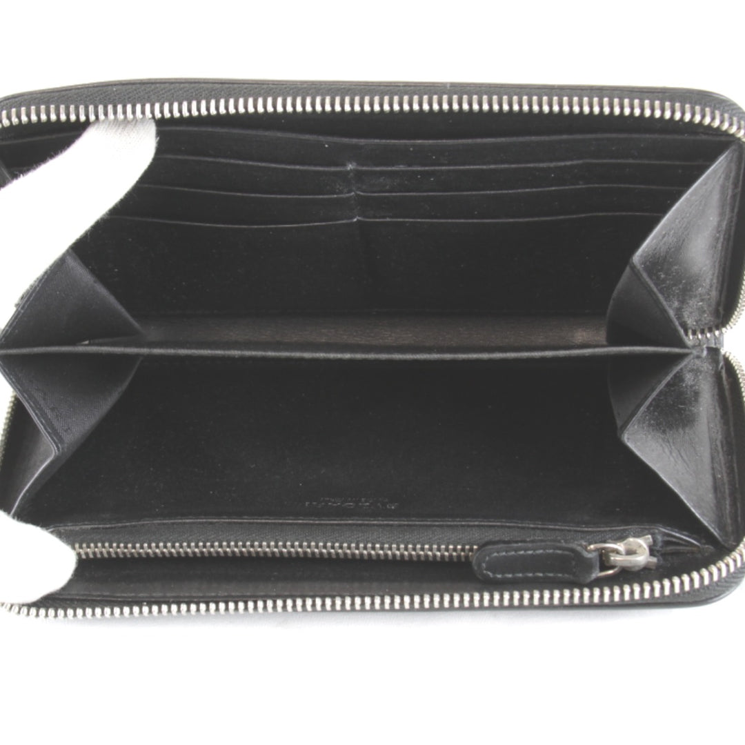 【価格改定】『USED』 
BVLGARI ブルガリ 
 ウィークエンド ラウンドジップ 長財布 
レザー ブラック系
