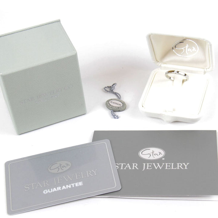 美品『USED』 Pt950 
STAR JEWELRY リング・指輪
 ダイヤモンド 0.05 4.0g