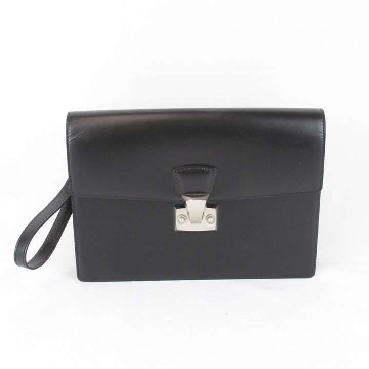 美品『USED』 
CARTIER カルティエ 
 セカンドバッグ 
レザー ブラック