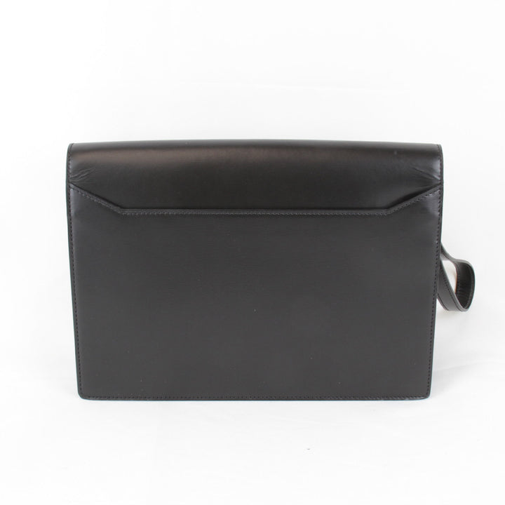 美品『USED』 
CARTIER カルティエ 
 セカンドバッグ 
レザー ブラック