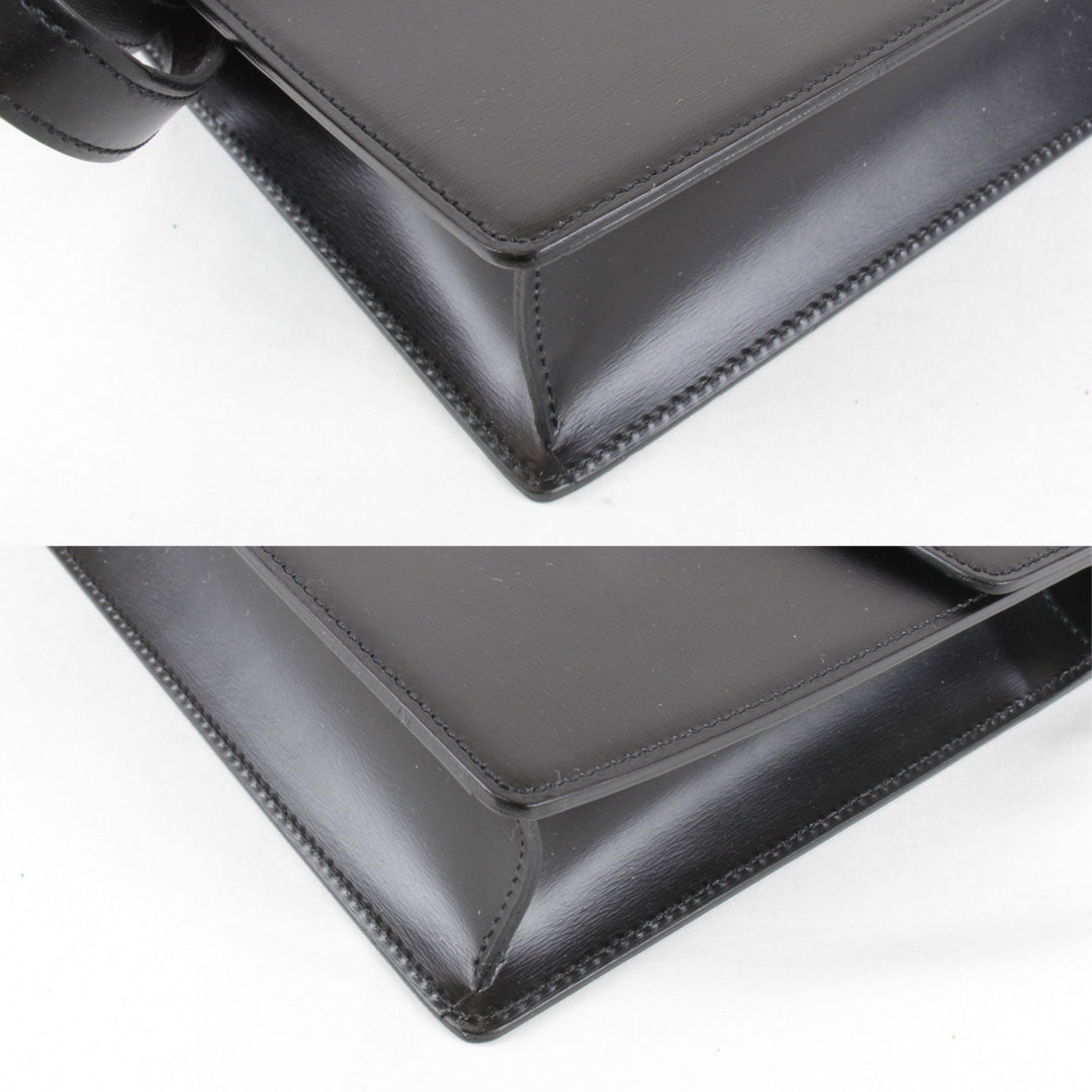 美品『USED』 
CARTIER カルティエ 
 セカンドバッグ 
レザー ブラック