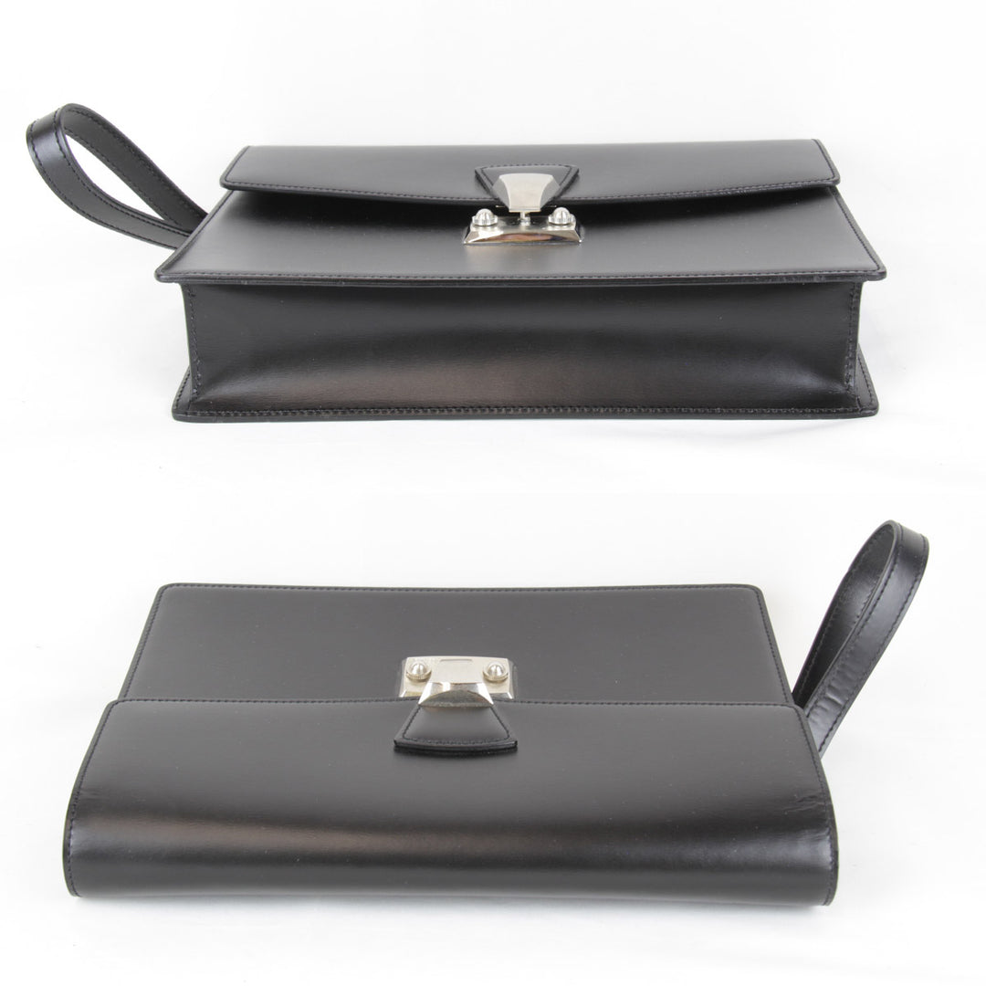 美品『USED』 
CARTIER カルティエ 
 セカンドバッグ 
レザー ブラック