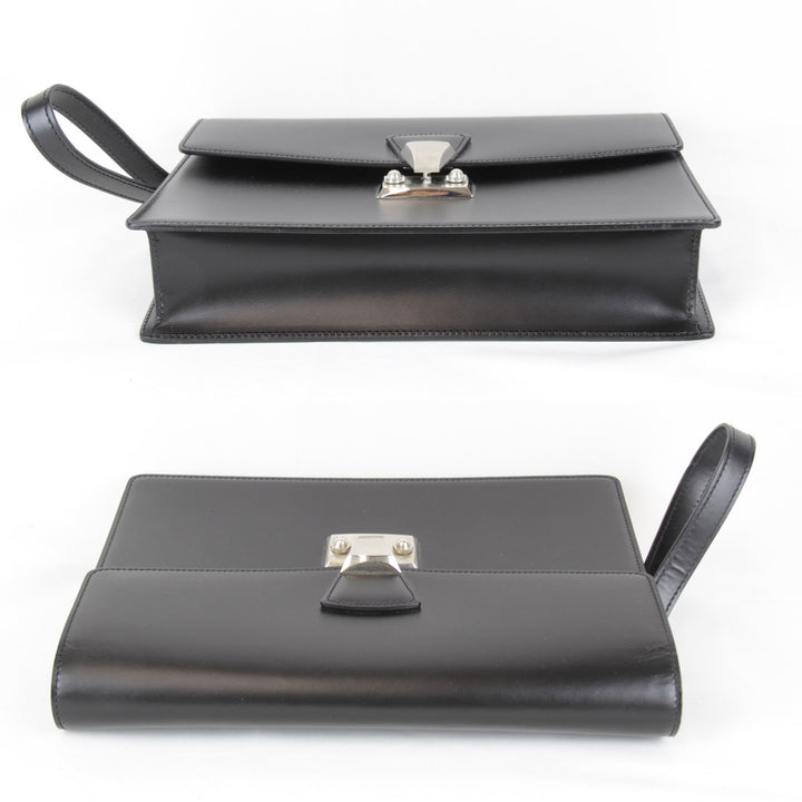 美品『USED』 
CARTIER カルティエ 
 セカンドバッグ 
レザー ブラック