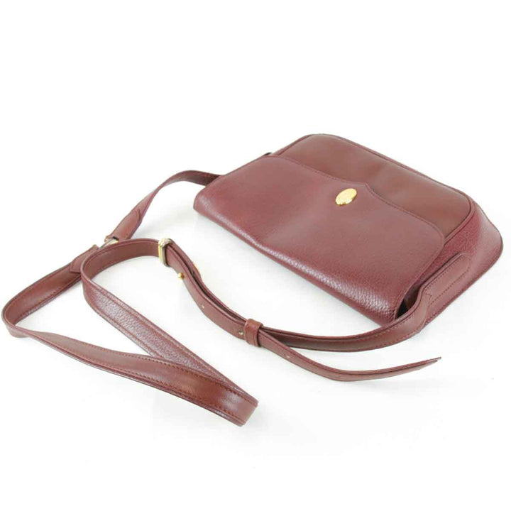 『USED』 
CARTIER カルティエ 
 マストレザーショルダー ショルダーバッグ 
レザー ワインレッド