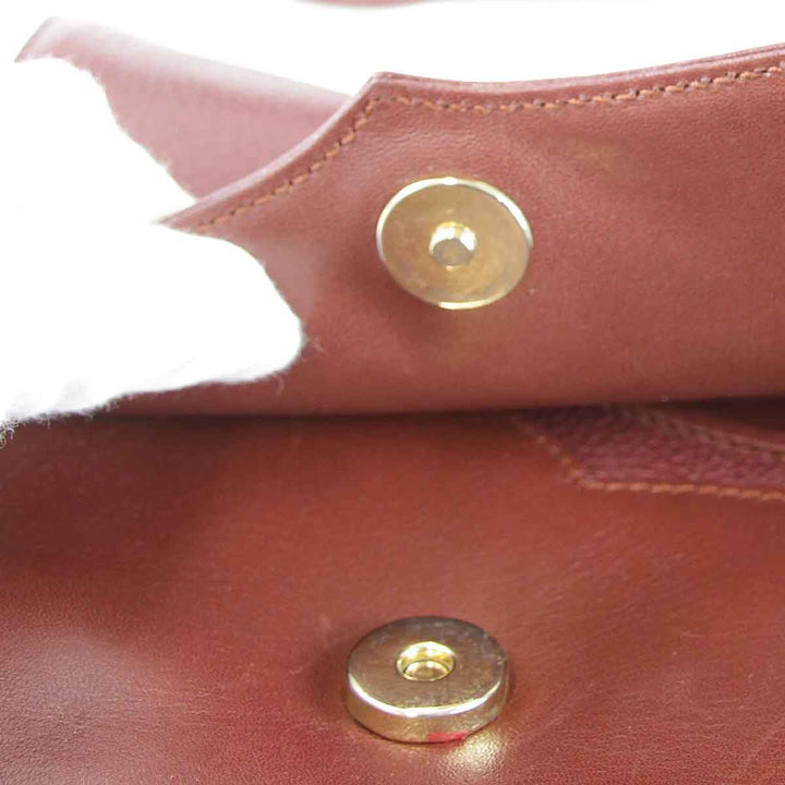 『USED』 
CARTIER カルティエ 
 マストレザーショルダー ショルダーバッグ 
レザー ワインレッド
