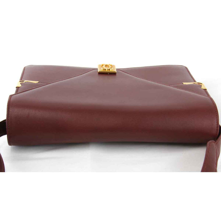 『USED』 
CARTIER カルティエ 
 マストレザー ショルダーバッグ 
レザー レッド