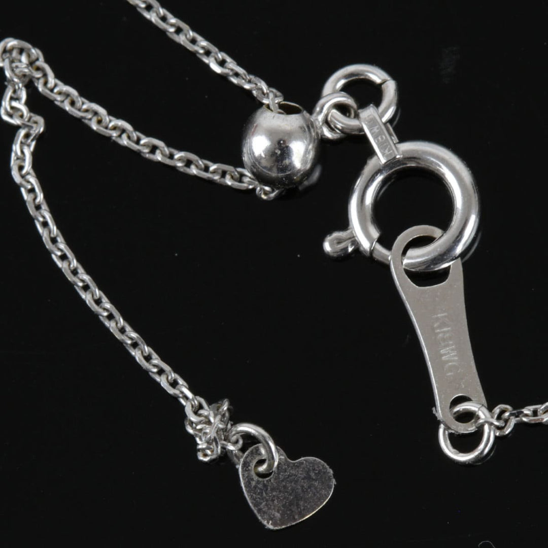 美品『USED』 K18WG 
 ダンシングストーン ネックレス
 ダイヤモンド 0.07 2.8g