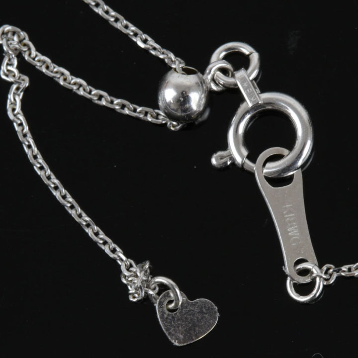 美品『USED』 K18WG 
 ダンシングストーン ネックレス
 ダイヤモンド 0.07 2.8g