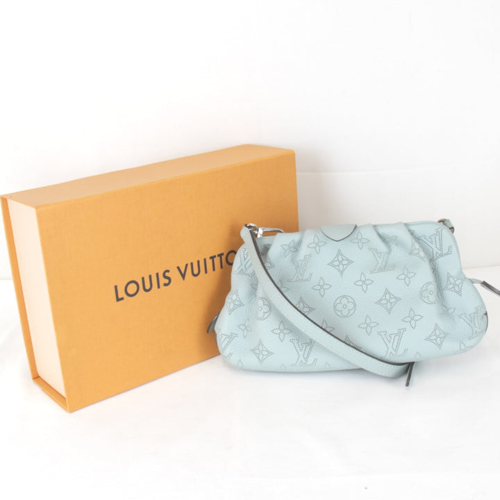 美品『USED』 
LOUIS VUITTON ルイ・ヴィトン 
 スカラミニ 箱有 M80094 ショルダーバッグ 
モノグラムマヒナ ブルー